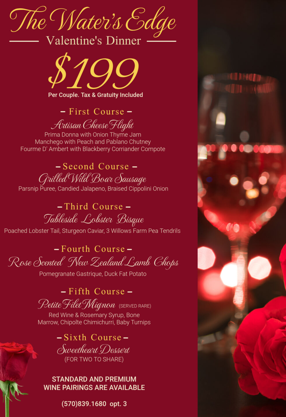 stacked cookie dessert lakeside Poconos Restaurant