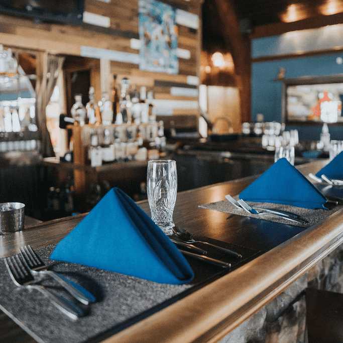 Bar seating at Poconos restaurant