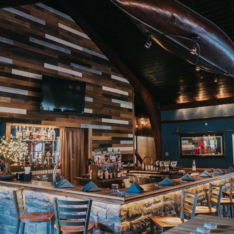 Bar seating at award winning Poconos restaurant