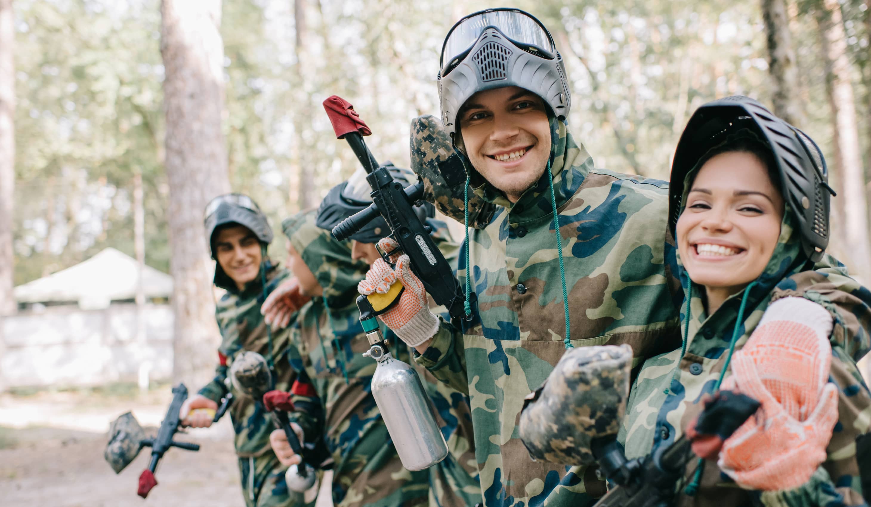 Paintball group activity in the Poconos