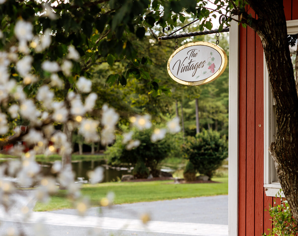 Vintages wine cellar reception space in the Poconos