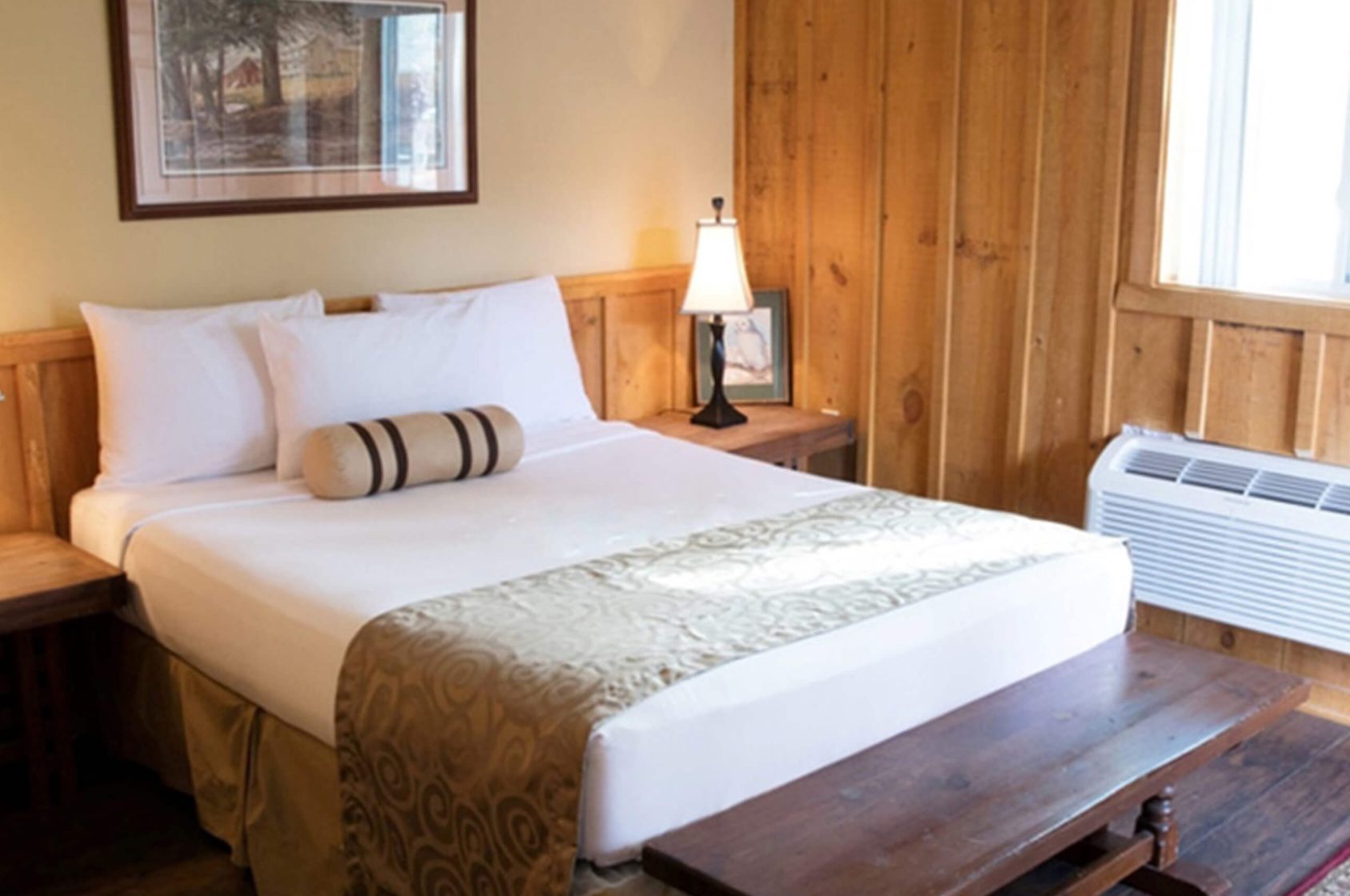 guest room in a cabin