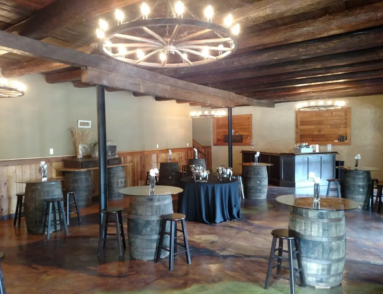 Vintages wine cellar reception space in the Poconos