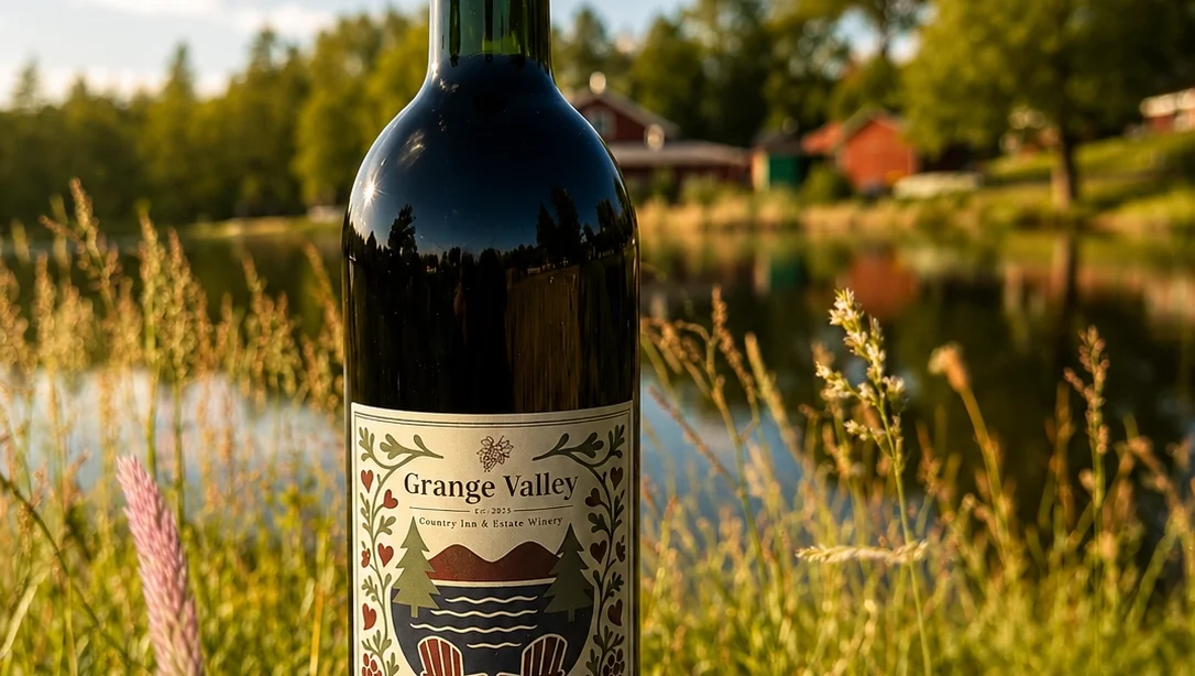 lakeside red wine bottle