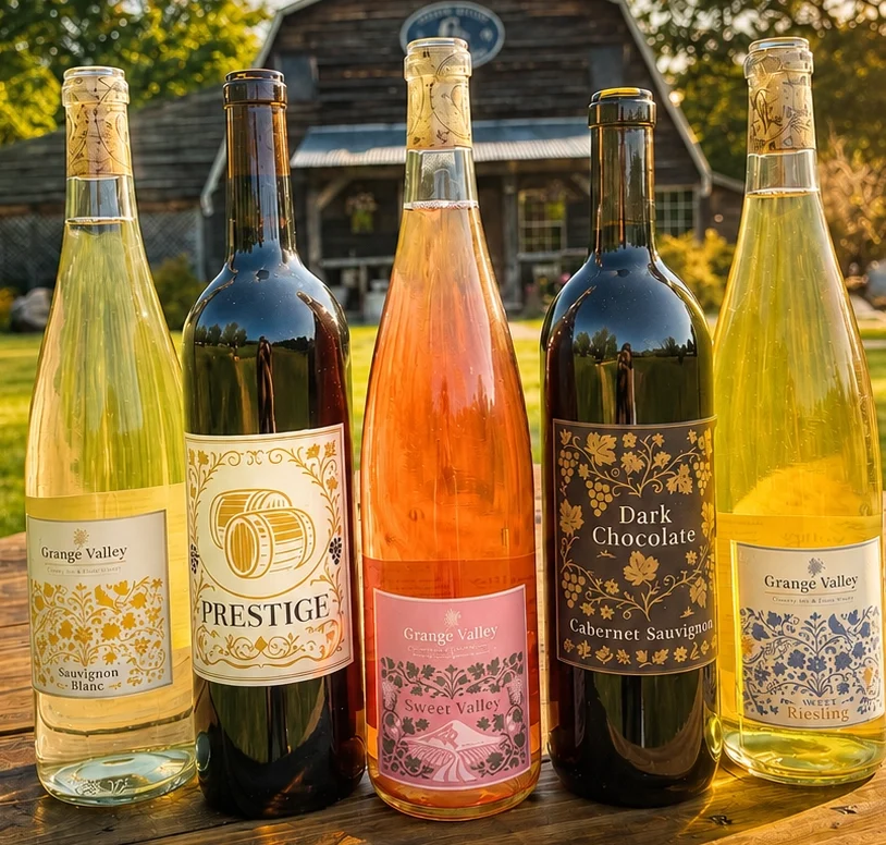 Grange Valley Estate Winery wines