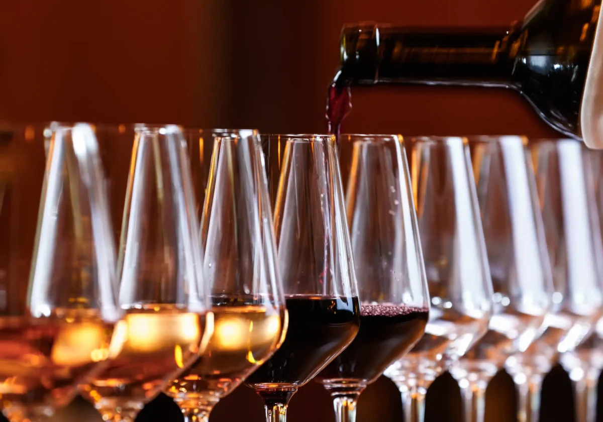 assorted wines - wine tasting in the Pocono